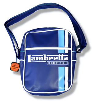 Lambretta Carnaby Street Mod Scooter Twin Stripe Mini Shoulder Bag Navy Blue Preview